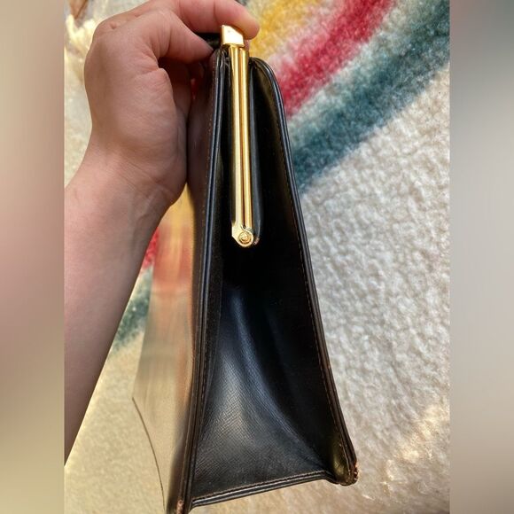 1950s Sharone Exclusive Chocolate Brown Handbag - Picture 4 of 11